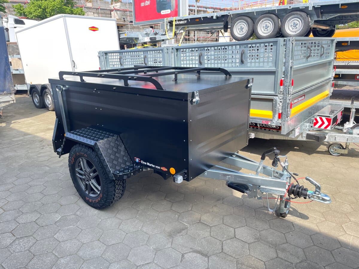 PKW Anhänger Fabrikat TPV Typ KT-EB 2 Offroad pulverbeschichtet SCHWARZ