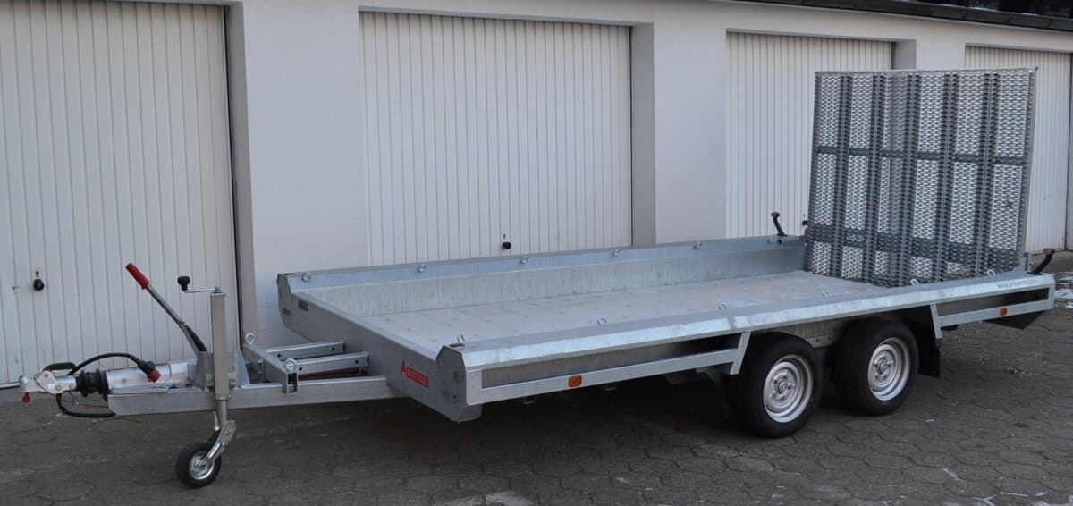 Baumaschinenanhänger Hulco TERRAX-2 3500 394x180( Lange Klappe 150 cm )